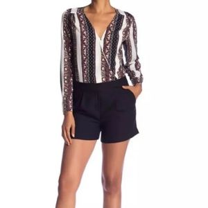 NWT 1.STATE “true romance” romper with shorts and wrap around blouse sz 8